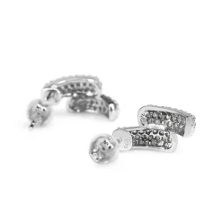 Platinum Pavé Diamond Earrings