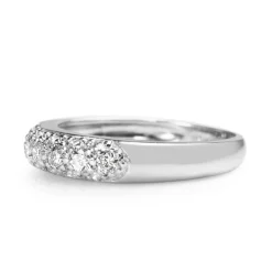 Platinum Pavé Diamond Ring
