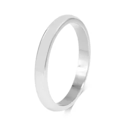 Platinum Plain 2.5mm Band Ring