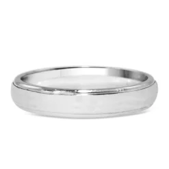 Platinum Polished 3.7mm Band Ring