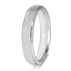 Platinum Polished 3.7mm Band Ring