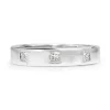 Platinum Princess Cut Diamond Band