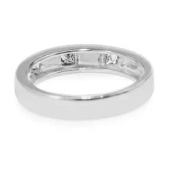 Platinum Princess Cut Diamond Band
