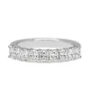 Platinum Radiant Cut Diamond Band Ring