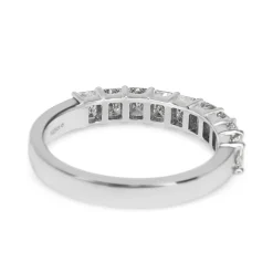 Platinum Radiant Cut Diamond Band Ring