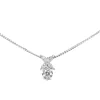 Platinum Round and Marquise Diamond Necklace