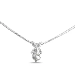 Platinum Round and Marquise Diamond Necklace