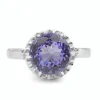 Platinum Tanzanite Vintage Solitaire Ring