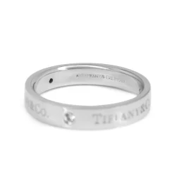 Platinum Tiffany and Co Diamond Band Ring