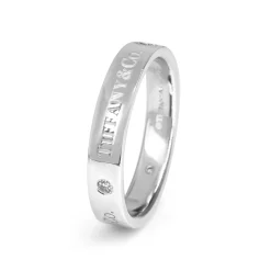 Platinum Tiffany and Co Diamond Band Ring