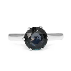 Platinum Vintage 2.00 Sapphire Solitiare Ring