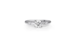 Platinum Vintage Diamond Solitaire Ring