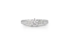 Platinum Vintage Diamond Solitaire Ring