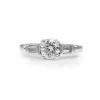 Platinum Vintage Diamond Solitaire Ring