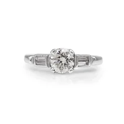 Platinum Vintage Diamond Solitaire Ring