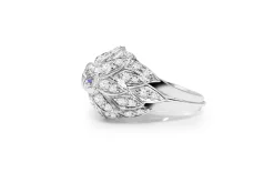 Platinum Vintage Diamond Cocktail Ring