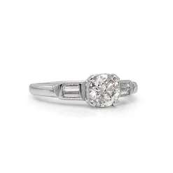 Platinum Vintage Diamond Solitaire Ring