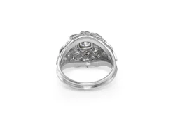 Platinum Vintage Diamond Cocktail Ring