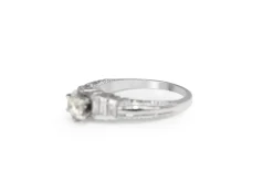 Platinum Vintage Diamond Solitaire Ring