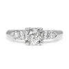 Platinum Vintage Old Cut Diamond Ring