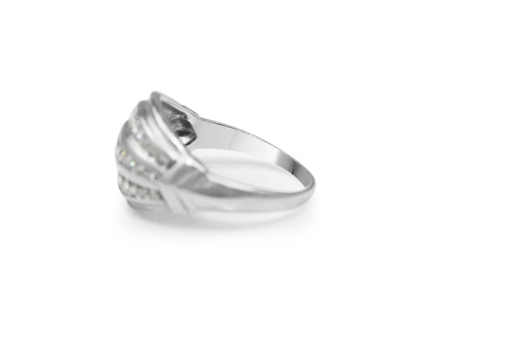 Platinum Vintage Old Cut Diamond Ring