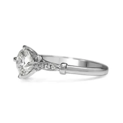 Platinum Vintage Style Diamond Solitaire Ring