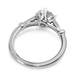 Platinum Vintage Style Diamond Solitaire Ring