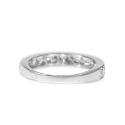 Platinum Vintage Style Diamond Band Ring