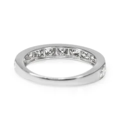 Platinum Vintage Style Diamond Band Ring