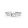 Platium Diamond Solitaire Ring