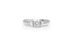 Platium Diamond Solitaire Ring