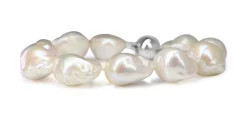 Silver Fresh Water Baroque Pearl Bracelet