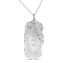 Sterling Silver Antique Vinaigrette Necklace