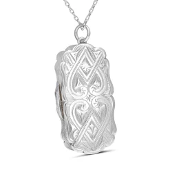 Sterling Silver Antique Vinaigrette Necklace